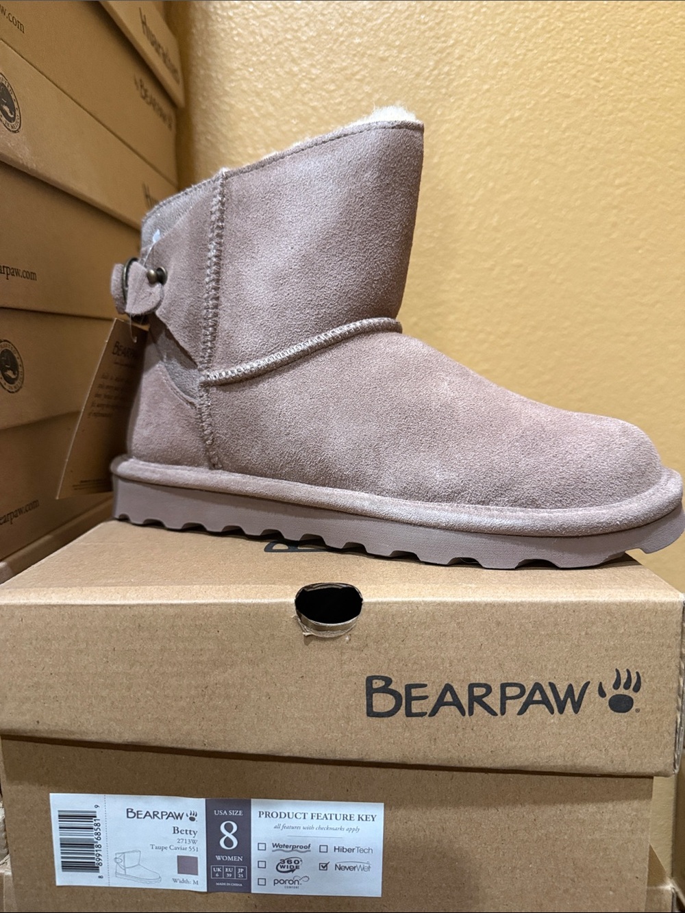 Bearpaw Betty Taupe Caviar